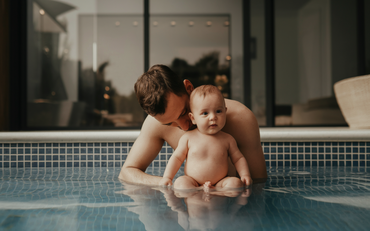 Bébé parent piscine carnets santé bébés nageurs