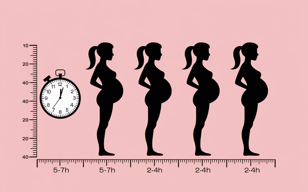 col ouvert a 4 cm duree progression