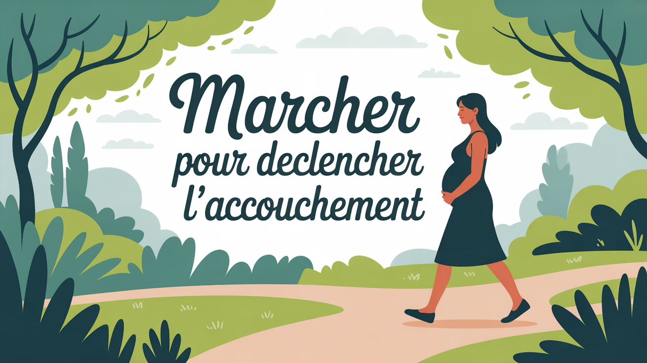femme enceinte marchant parc marcher pour declencher l accouchement