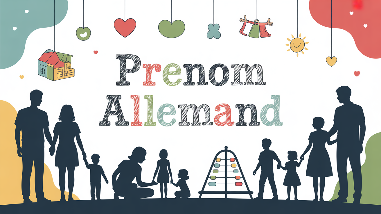 Silhouettes famille carnet naissance prenom allemand