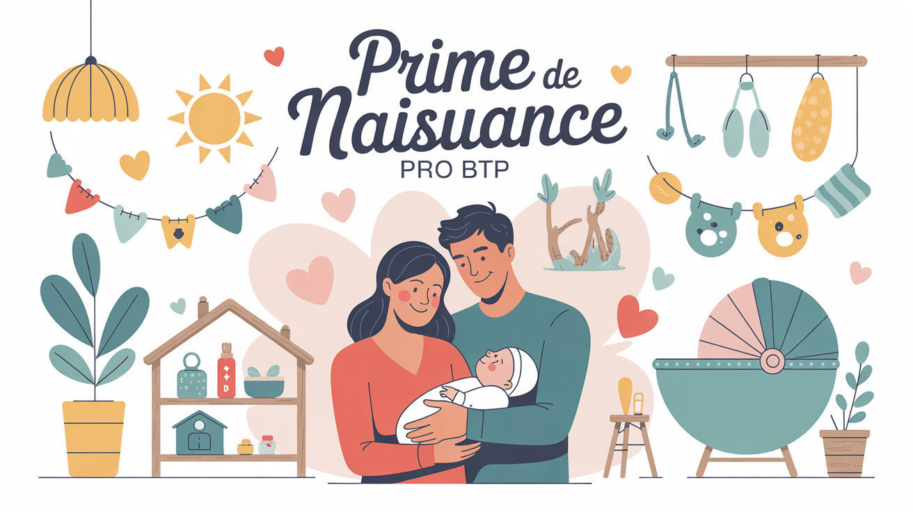 Famille avec bébé prime de naissance Pro BTP