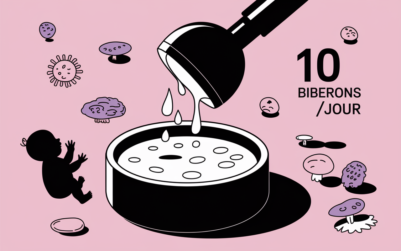microbes risques biberon mal lave pour bebe