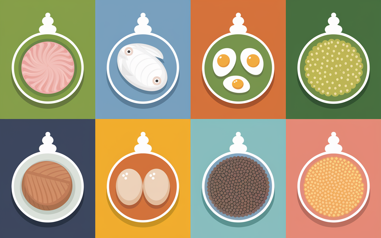 Sources protéines bébé poulet poisson œuf lentilles pois chiches