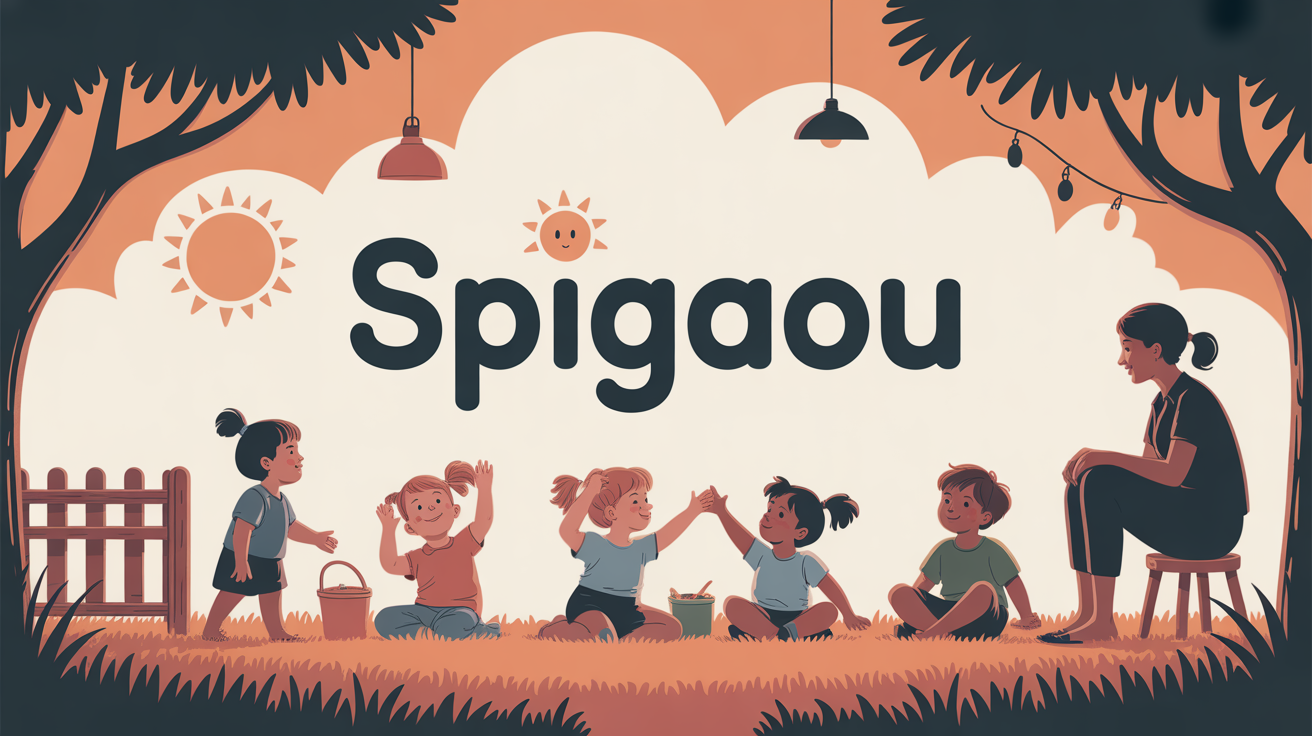 Illustration spigaou creche sud enfants securite
