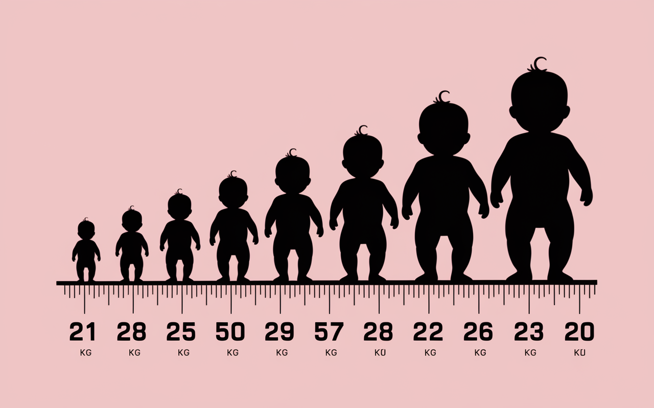 Tableau quantite lait bebe poids avec biberons