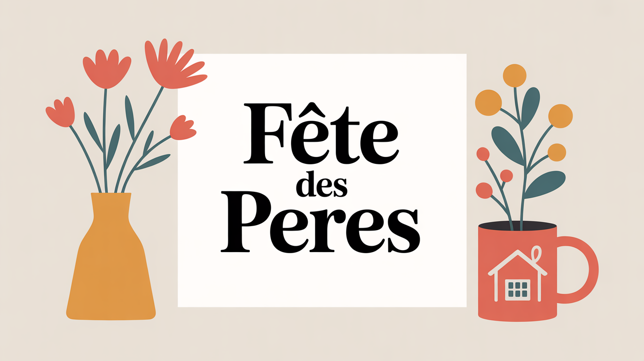 image fete des peres carte bouquet mug fait maison