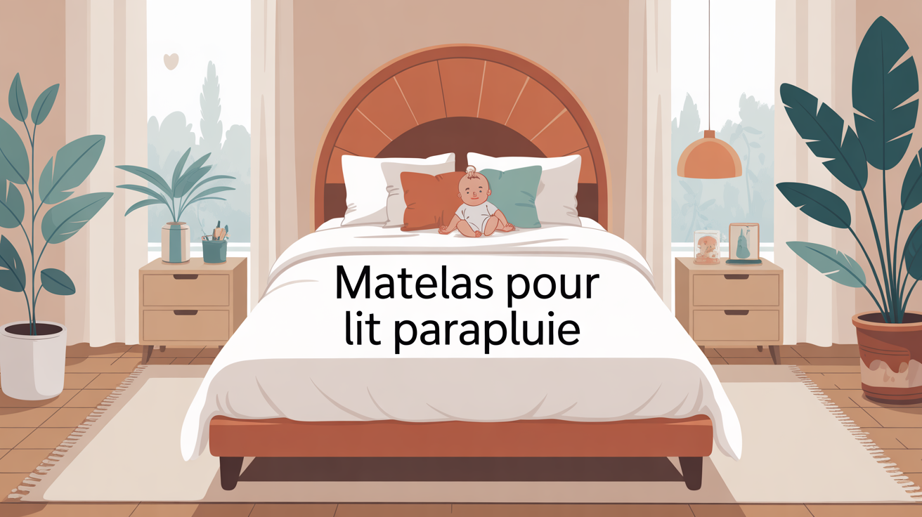 matelas pour lit parapluie visuel bebe chambre