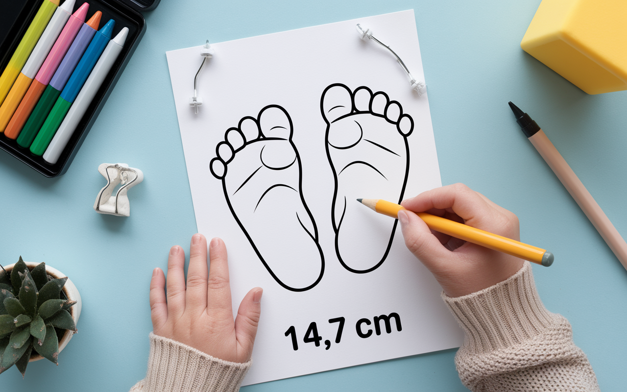 Mesurer pied bébé pour taille chaussure