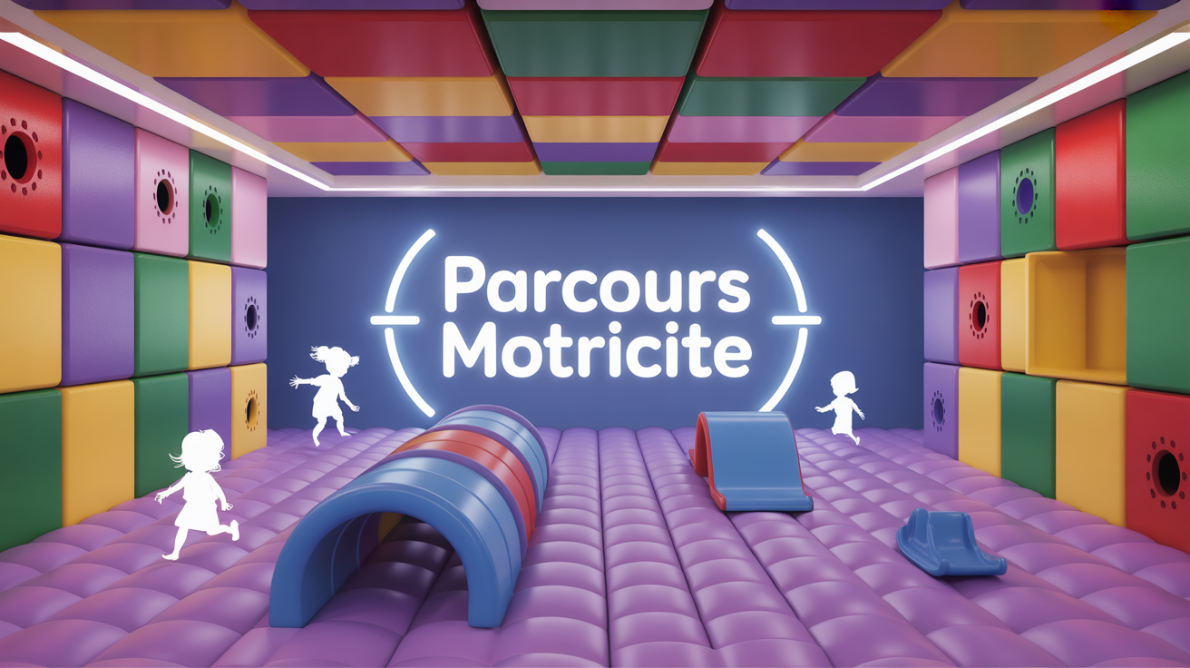 parcours de motricite enfants salle de jeu