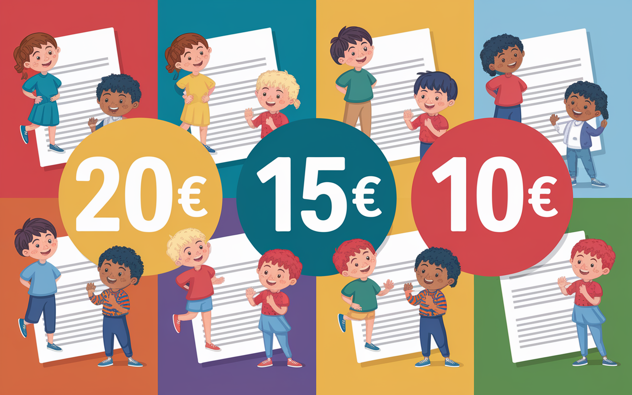 Aides financières 20€ 15€ 10€ enfants sur portail famille Nancy